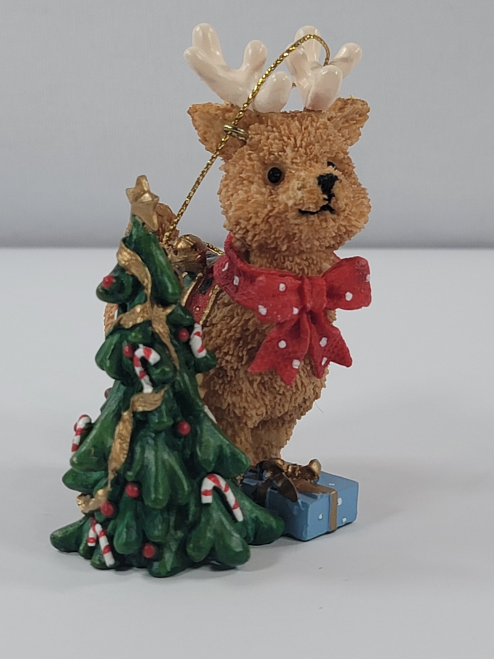 Kirkland Signature Collectible Gift Ornament Reindeer With Christmas Tree Deer